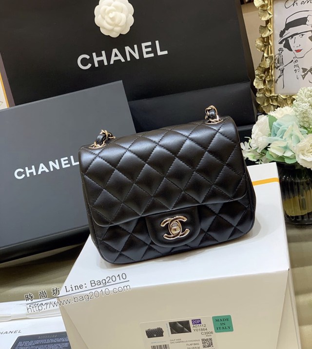 Chanel專櫃新款純原廠CF方胖子經典款Classic flap bag 香奈兒1115小羊皮鏈條肩背女包 djc4486